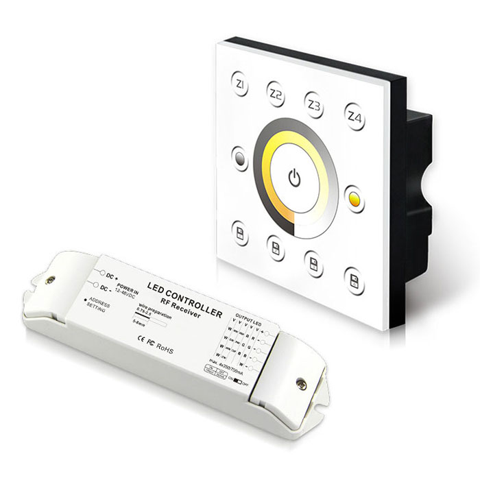 AC85V-265V Drahtloses Mehrzonen-CC-CCT-Panel P6X+R4-CC-2.4G
