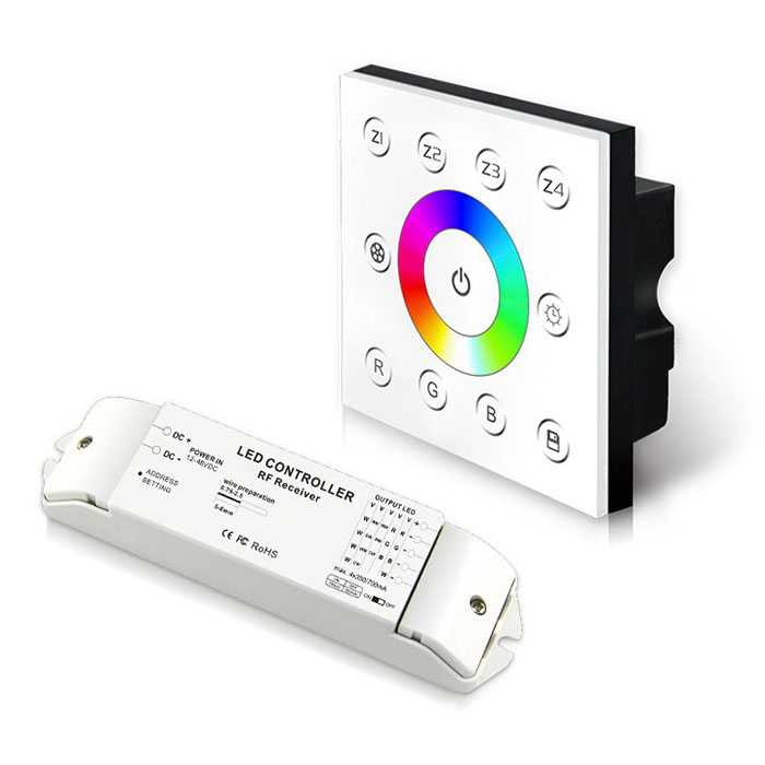AC85V-265V bezdrátový vícezónový CC RGB panel P7X+R4-CC-2.4G AC85V-265V bezdrátový vícezónový CC RGB panel P7X+R4-CC-2.4G