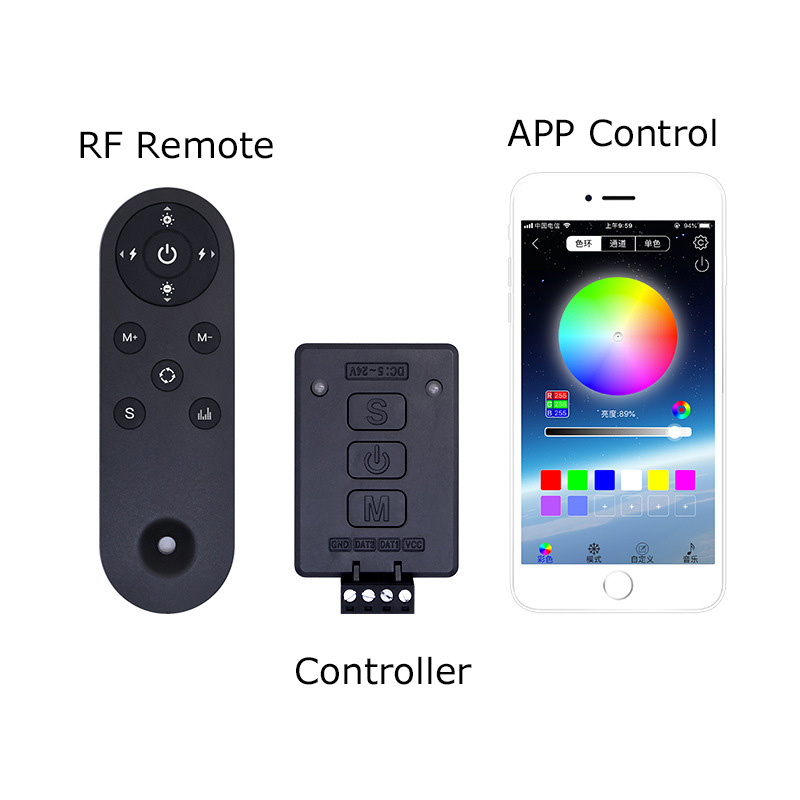 Bluetooth WiFi RF APP Programovatelný ovladač SPI DMX LED Matrix Editor Bluetooth WiFi RF APP Programovatelný ovladač SPI DMX LED Matrix Editor