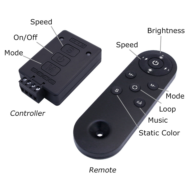 Wireless RF APP Programmable SPI DMX LED Matrix Editor Controller