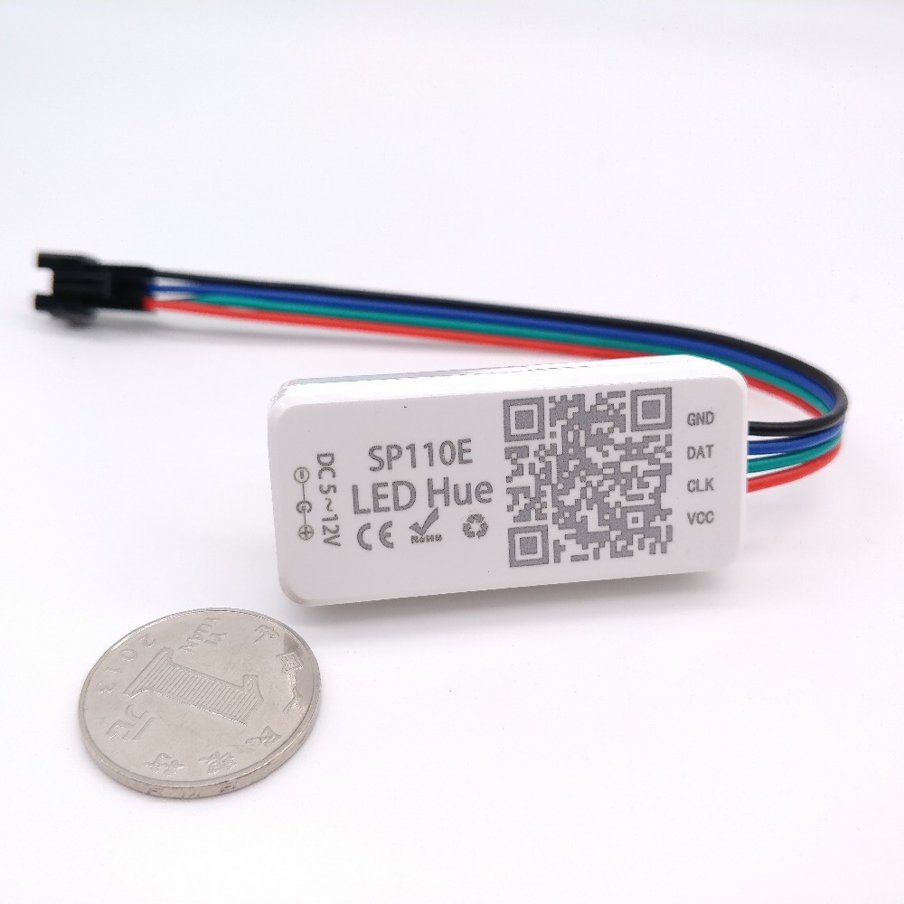 SP110E Bluetooth Pixel LED dálkový ovladač pro WS2812B SK6812 LPD8806 DMX512 1903 RGB adresovatelná LED pásková světla SP110E Bluetooth Pixel LED dálkový ovladač pro WS2812B SK6812 LPD8806 DMX512 1903 RGB adresovatelná LED pásková světla