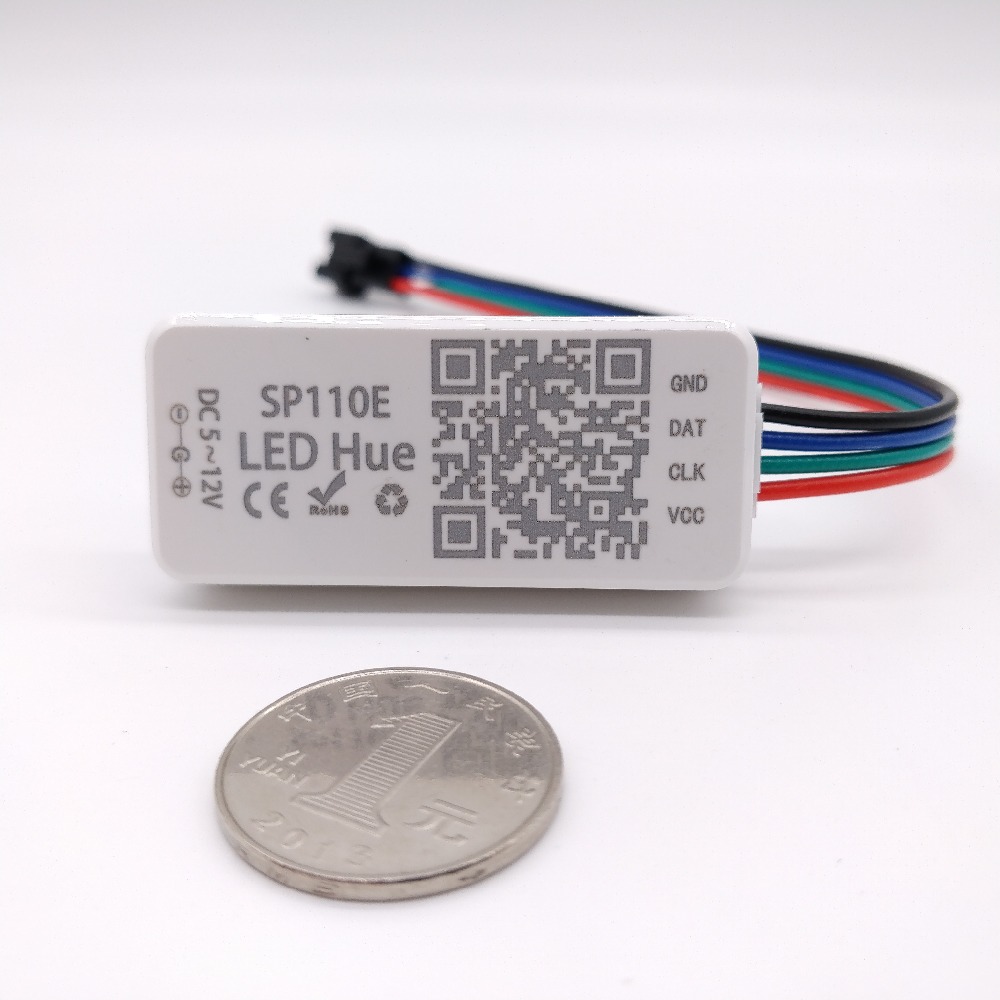 SP110E Bluetooth Pixel LED dálkový ovladač pro WS2812B SK6812 LPD8806 DMX512 1903 RGB adresovatelná LED pásková světla SP110E Bluetooth Pixel LED dálkový ovladač pro WS2812B SK6812 LPD8806 DMX512 1903 RGB adresovatelná LED pásková světla