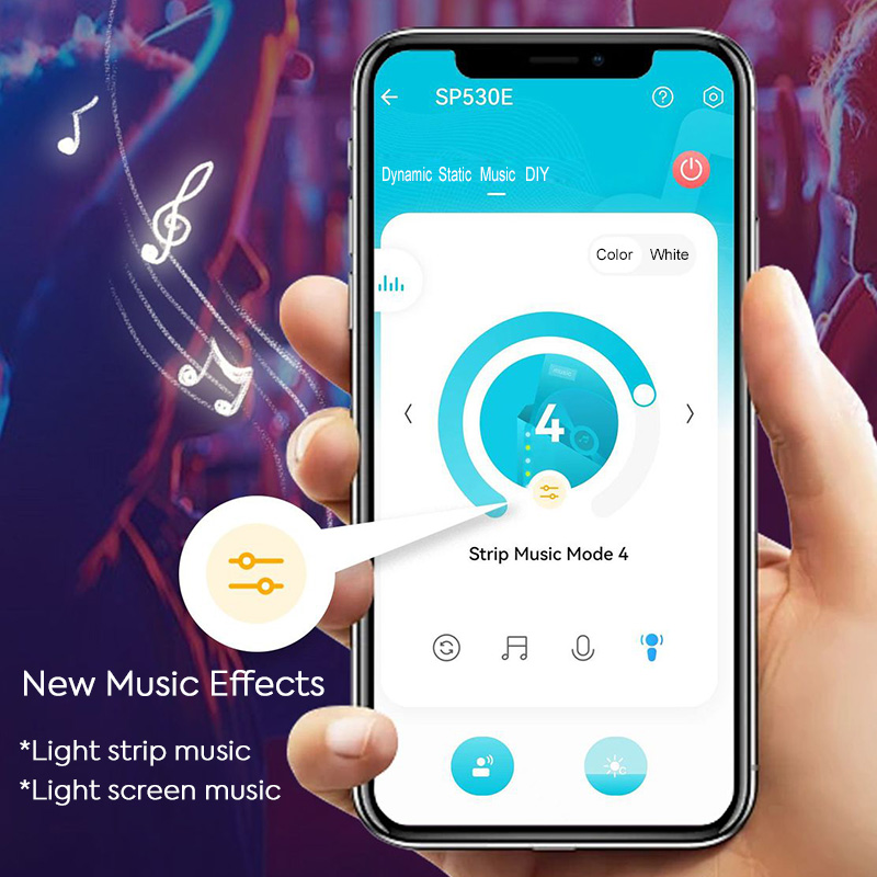 SP530E WiFi Bluetooth RF hudební LED páskový ovladač (upgradovaný na SP630E) SP530E WiFi Bluetooth RF hudební LED páskový ovladač (upgradovaný na SP630E)