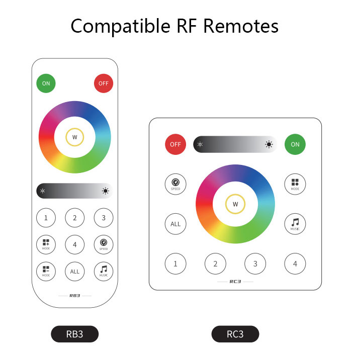 SP63BE led controller RB3 and RC3 remote