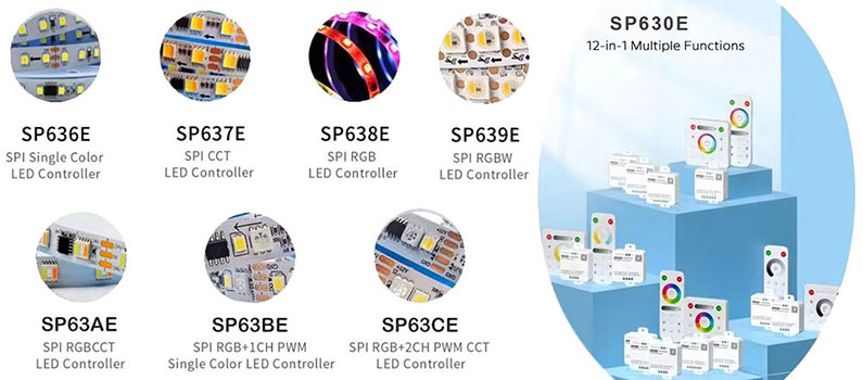 SP638E Bluetooth RF Music Addressable RGB LED Controller