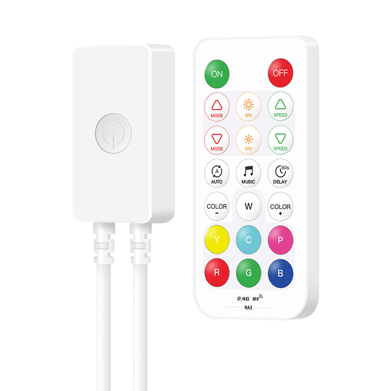SP649E Bluetooth Music Einfach adressierbarer RGBW-LED-Controller mit RF-Fernbedienung, 450 Pixel