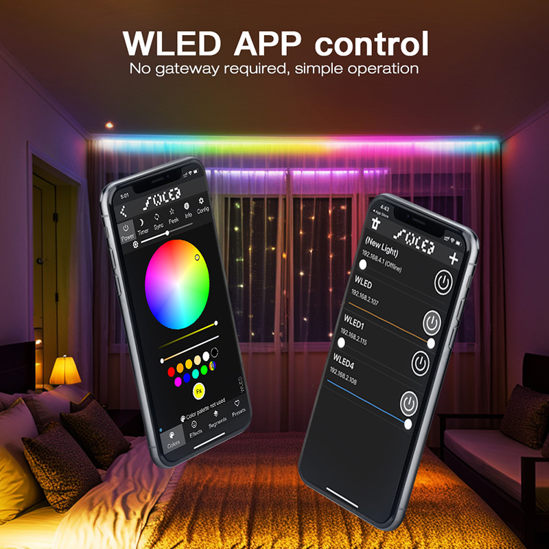 Wifi ESP8266 WLED-Controller für digitale RGB- und RGBW-LED-Streifen Wifi ESP8266 WLED-Controller für digitale RGB- und RGBW-LED-Streifen