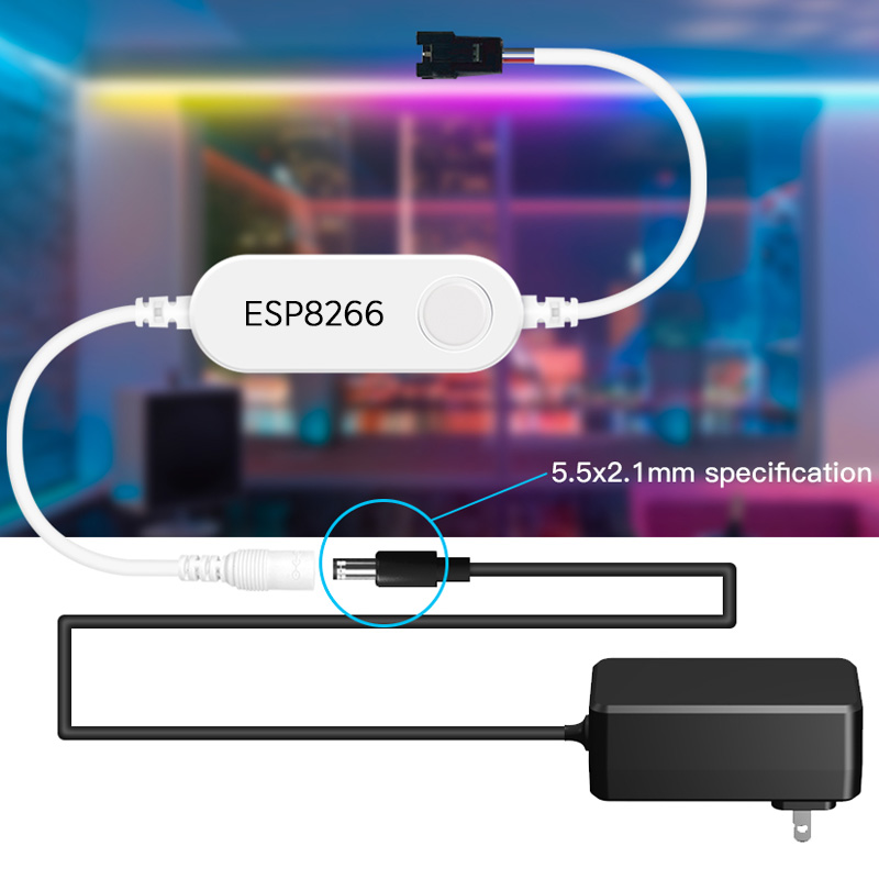 WLED ESP8266 DC12V DC24V WiFi LED Mini Dream Color Controller WLED ESP8266 DC12V DC24V WiFi LED Mini Dream Color Controller