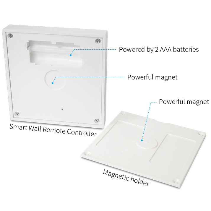 WR01RF 4zónový bateriově napájený RF bezdrátový magnetický nástěnný panel RGB RGBW RGBCCT dálkový ovladač pro WB5, MiBoxer WR01RF 4zónový bateriově napájený RF bezdrátový magnetický nástěnný panel RGB RGBW RGBCCT dálkový ovladač pro WB5, MiBoxer