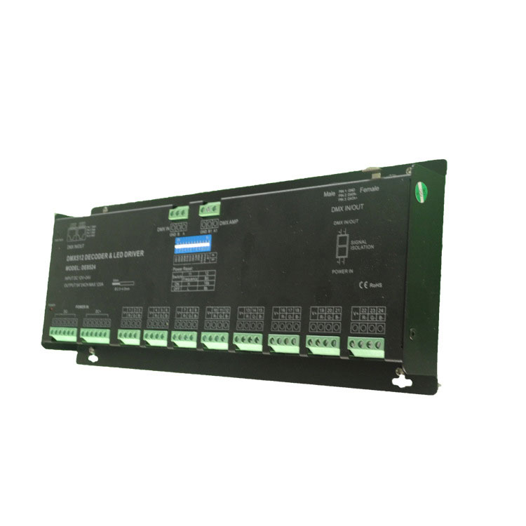 DC12V-24V 24CH 120A DMX 512 LED dekodér DC12V-24V 24CH 120A DMX 512 LED dekodér