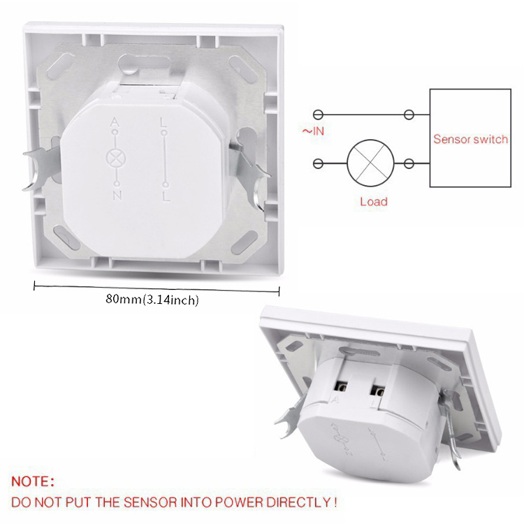 Wall Mount Line Voltage Recessed Motion Sensor For Lights