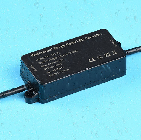 Wasserdichter einfarbiger LED-Controller IP67 für den Außenbereich mit RF-Fernbedienung Wasserdichter einfarbiger LED-Controller IP67 für den Außenbereich mit RF-Fernbedienung