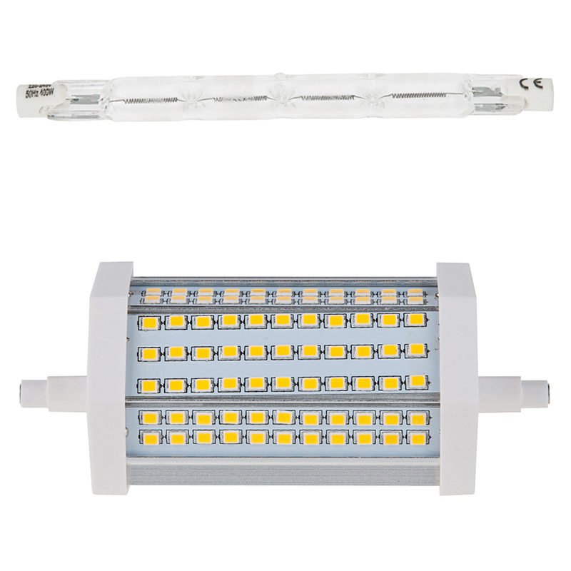 AC100-240V 118mm R7s LED žárovka, 15 Wattů, ekvivalent 130W, 2 balení AC100-240V 118mm R7s LED žárovka, 15 Wattů, ekvivalent 130W, 2 balení