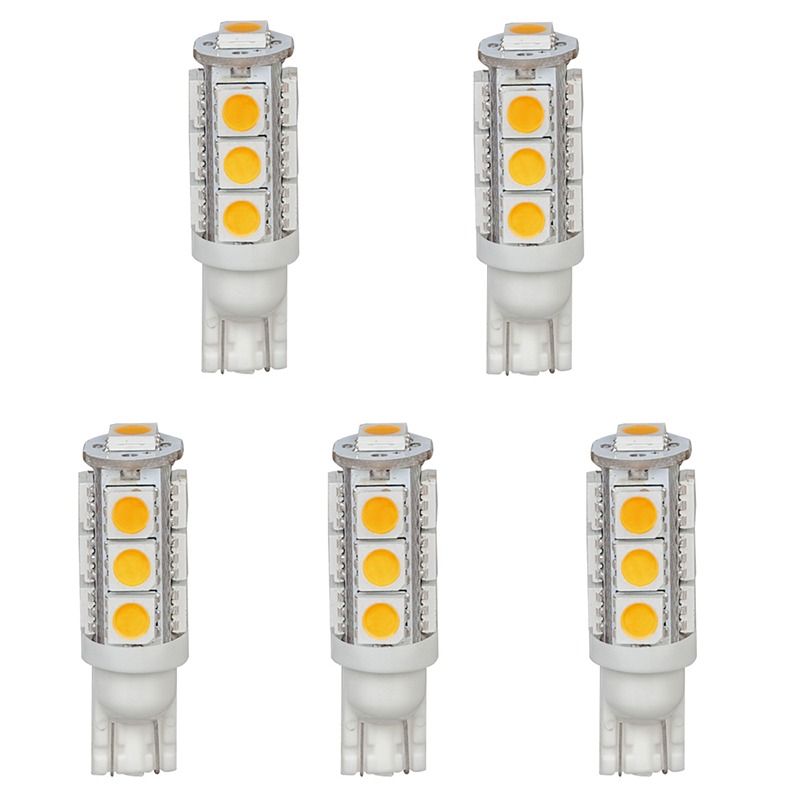 Miniaturní Wedge Retrofit 194 921 168 LED žárovka, 13 SMD 5050 LED, DC12V 2.6W, 15-20W Equal, 5-balení, 3000K 6000K volitelně
