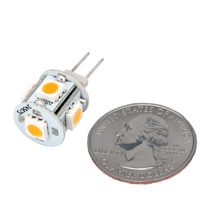 AC/DC12V, Back-Pin Tower T3 JC G4 LED žárovka, 1 Watt, ekvivalent 8-10W, 5 kusů AC/DC12V, Back-Pin Tower T3 JC G4 LED žárovka, 1 Watt, ekvivalent 8-10W, 5 kusů