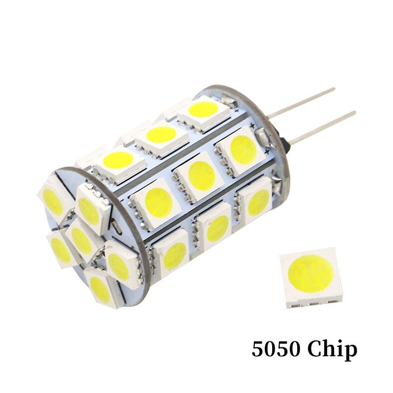 AC10-18V/DC10-30V, Back-Pin Tower T3 JC G4 LED žárovka, 4.8 W, ekvivalent 30-35W, 5 balení