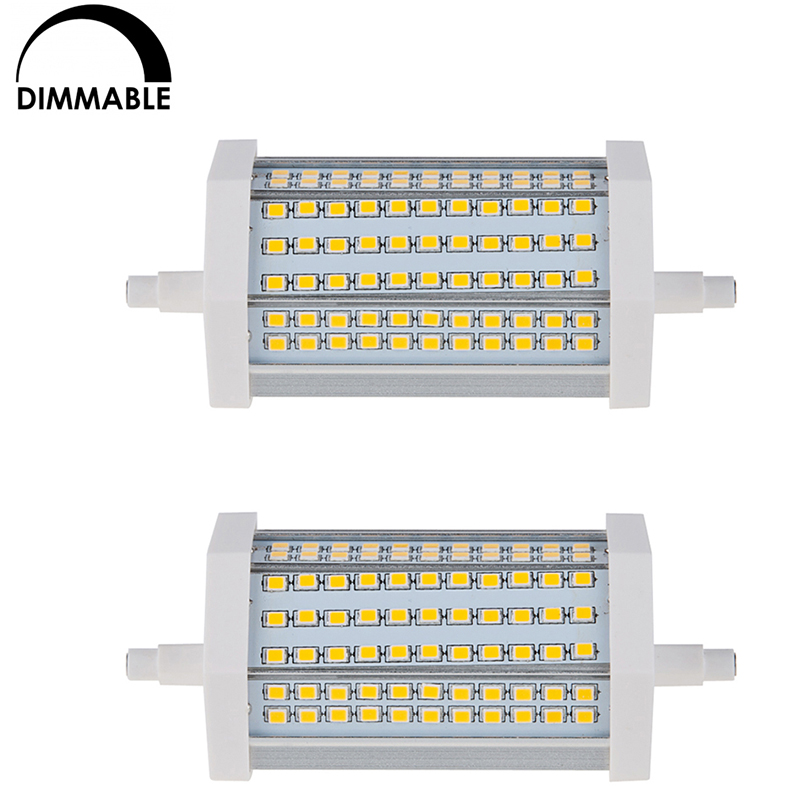 100–240 V AC, dimmbare 118 mm R7s-LED-Glühbirne, 15 Watt, 130 W-Äquivalent, 2er-Pack