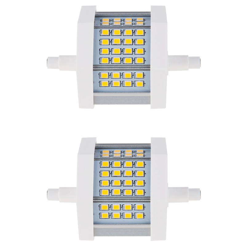 AC100-240V Dimmbare 78-mm-R7s-LED-Glühbirne, 8 Watt, 70-W-Äquivalent, 2er-Pack
