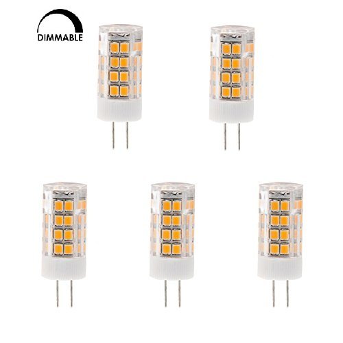 AC100-130V, Stmívatelná T4 GY6.35 120V LED žárovka, 3.5 W, ekvivalent 35 W, 5 balení