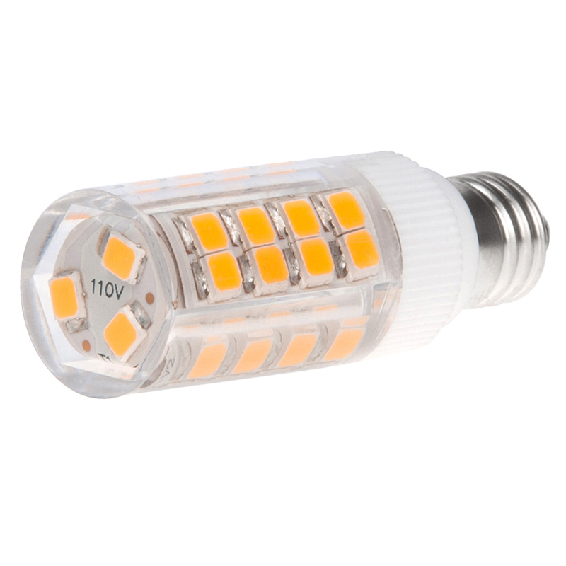 AC100-130V, ETL-gelistete dimmbare T3-E12-LED-Glühbirne mit Kandelabersockel, 3.5 Watt, 35-W-Äquivalent, 5er-Pack AC100-130V, ETL-gelistete dimmbare T3-E12-LED-Glühbirne mit Kandelabersockel, 3.5 Watt, 35-W-Äquivalent, 5er-Pack