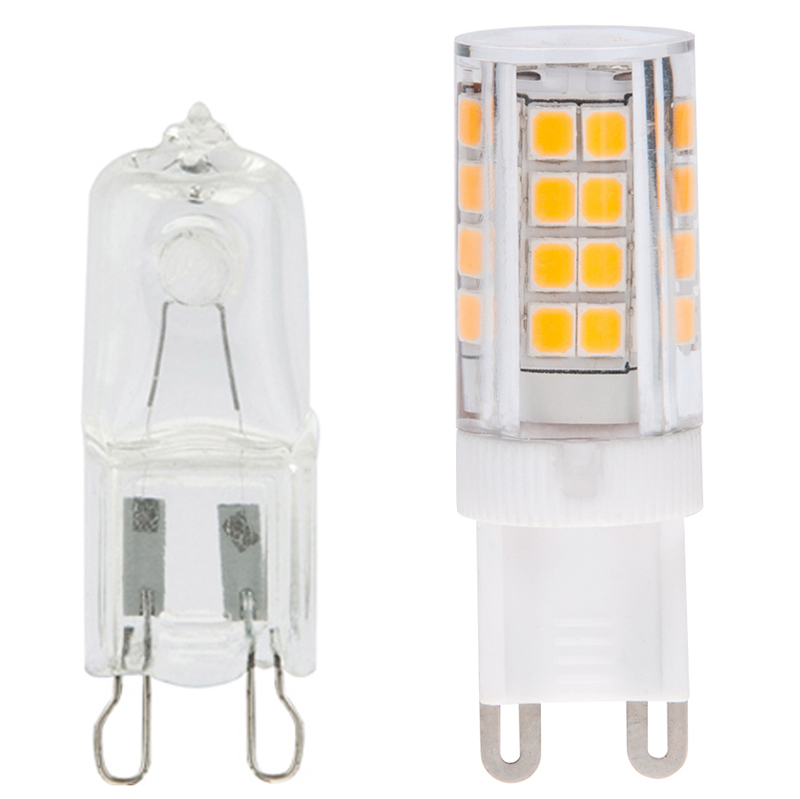 AC100-130V, stmívatelná LED žárovka T4 G9 uvedená na seznamu ETL, 3.5 W, ekvivalent 35 W, 5 balení AC100-130V, stmívatelná LED žárovka T4 G9 uvedená na seznamu ETL, 3.5 W, ekvivalent 35 W, 5 balení
