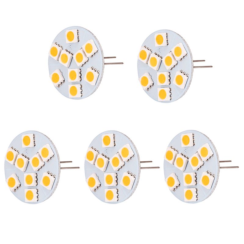 AC10-18V / DC10-30V, rozšířená zadní-Pin T3 JC G4 LED žárovka, 1.8 W, ekvivalent 20 W, 5 kusů