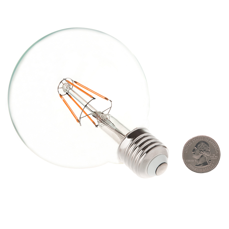 G30 E26/E27 4W LED Vintage starožitná vláknová žárovka, ekvivalent 40W, 4 balení, AC100-130V nebo 220-240V G30 E26/E27 4W LED Vintage starožitná vláknová žárovka, ekvivalent 40W, 4 balení, AC100-130V nebo 220-240V