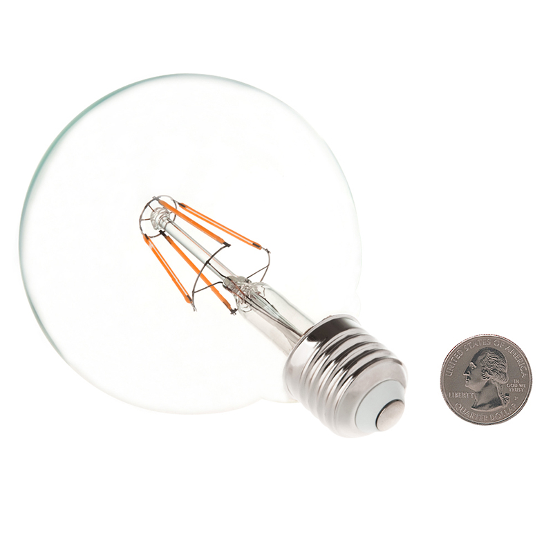 G30 E26/E27 4W LED Vintage starožitná vláknová žárovka, ekvivalent 40W, AC100-130V nebo 220-240V G30 E26/E27 4W LED Vintage starožitná vláknová žárovka, ekvivalent 40W, AC100-130V nebo 220-240V
