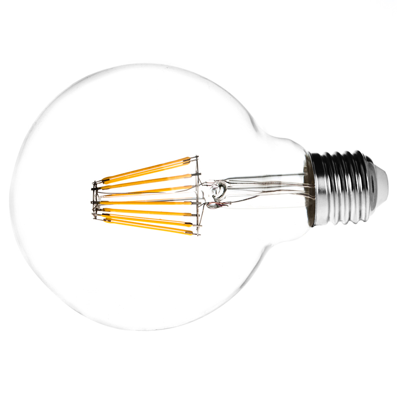 G30 E26/E27 8W LED Vintage Antik-Glühfaden-Glühbirne, 75W-Äquivalent, 4er-Pack, AC100-130V oder 220-240V G30 E26/E27 8W LED Vintage Antik-Glühfaden-Glühbirne, 75W-Äquivalent, 4er-Pack, AC100-130V oder 220-240V
