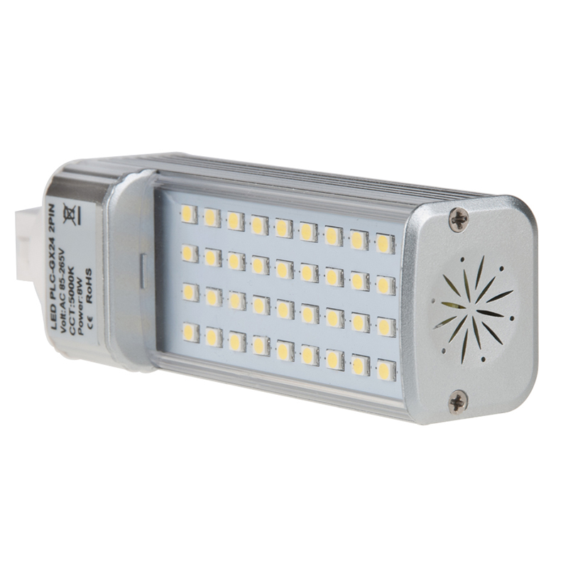 Nemlig blok dæk PLC Lamp GX24D 2-Pin LED Bulb, 8 Watts, 18W Equivalent, AC85-265V [GX24D 2 -PIN-8W]