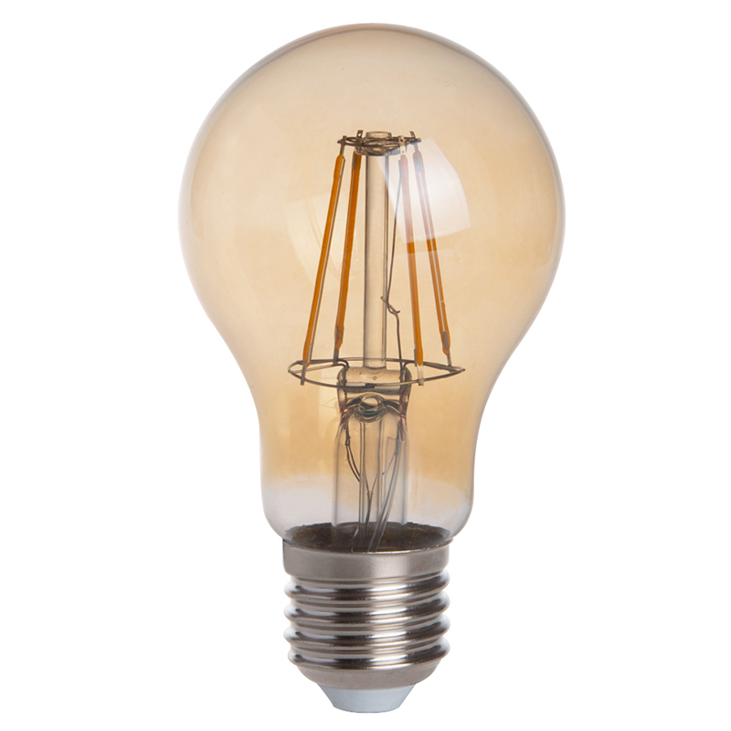 Goldfarbene A19 E26/E27 4-W-LED-Glühbirne im Vintage-Stil mit antikem Glühfaden, 40-W-Äquivalent, 4er-Pack, AC100–130 V oder 220–240 V Goldfarbene A19 E26/E27 4-W-LED-Glühbirne im Vintage-Stil mit antikem Glühfaden, 40-W-Äquivalent, 4er-Pack, AC100–130 V oder 220–240 V