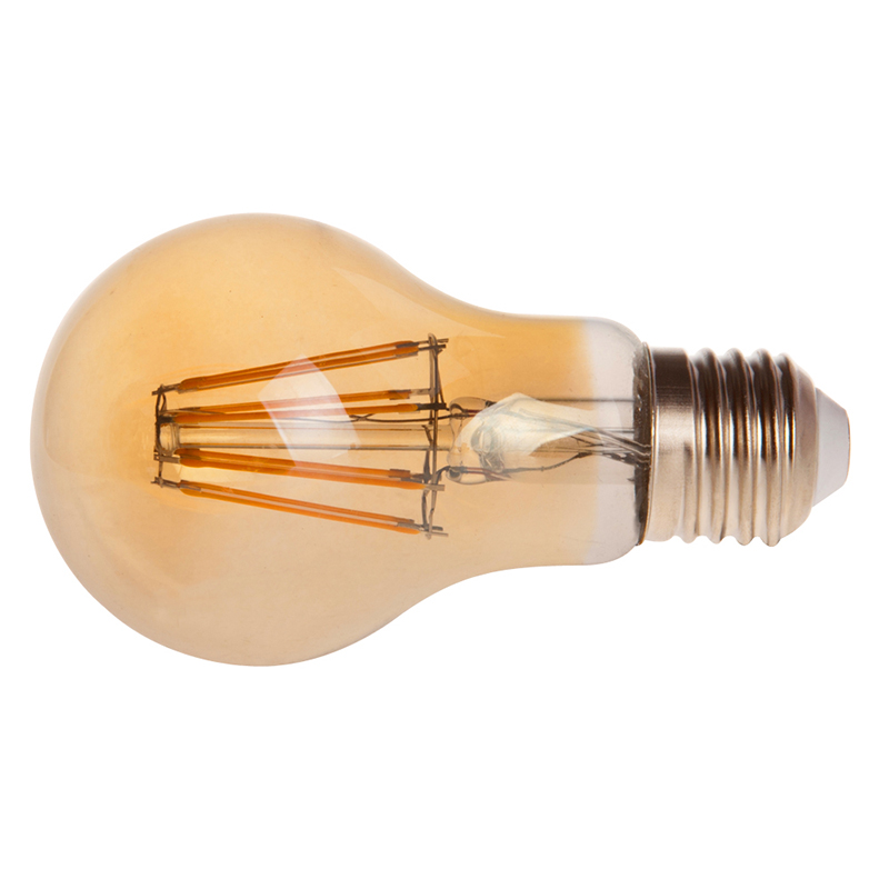 Goldfarbene A19 E26/E27 8-W-LED-Glühbirne im Vintage-Stil mit antikem Glühfaden, 75-W-Äquivalent, 4er-Pack, AC100–130 V oder 220–240 V Goldfarbene A19 E26/E27 8-W-LED-Glühbirne im Vintage-Stil mit antikem Glühfaden, 75-W-Äquivalent, 4er-Pack, AC100–130 V oder 220–240 V