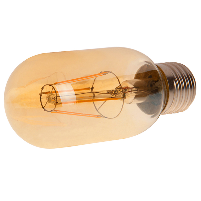 Zlatý odstín T14 E26/E27 4W LED Vintage starožitná vláknová žárovka, ekvivalent 40 W, 4 balení Zlatý odstín T14 E26/E27 4W LED Vintage starožitná vláknová žárovka, ekvivalent 40 W, 4 balení
