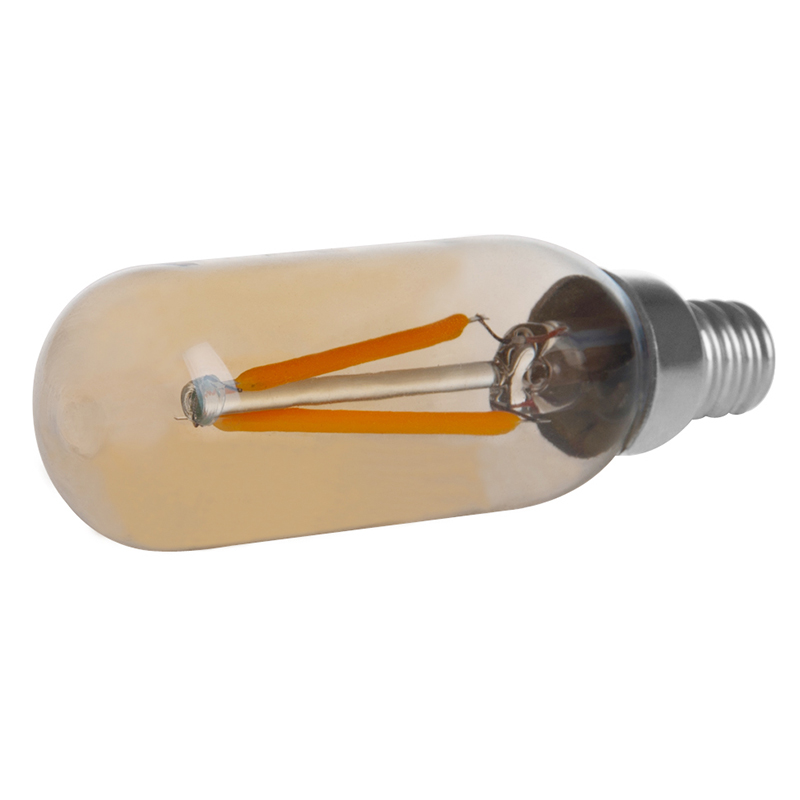 Zlatý odstín T8 E12 2W LED Vintage starožitná žárovka s vláknem, ekvivalent 25W, 4 balení Zlatý odstín T8 E12 2W LED Vintage starožitná žárovka s vláknem, ekvivalent 25W, 4 balení