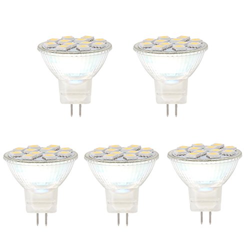 12V AC/DC, MR11 GU4 LED žárovka, 2.5 W, ekvivalent 25 W, 5 balení