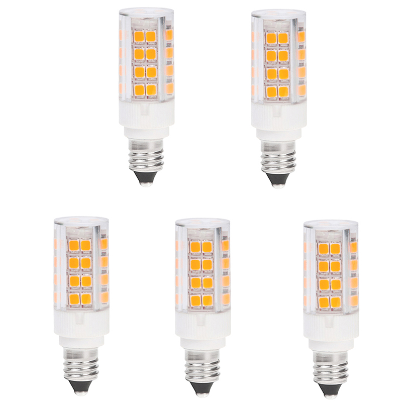 AC100-130V, mini svícen E11 základní LED žárovka, 3.5 W, ekvivalent 35 W, 5 balení
