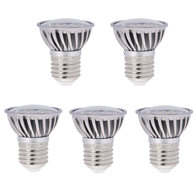AC 85–265 V, PAR16/R16 E26/E27 Kurzhals-LED-Glühbirne, 4.8 Watt, 50 W-Äquivalent, 5er-Pack AC 85–265 V, PAR16/R16 E26/E27 Kurzhals-LED-Glühbirne, 4.8 Watt, 50 W-Äquivalent, 5er-Pack