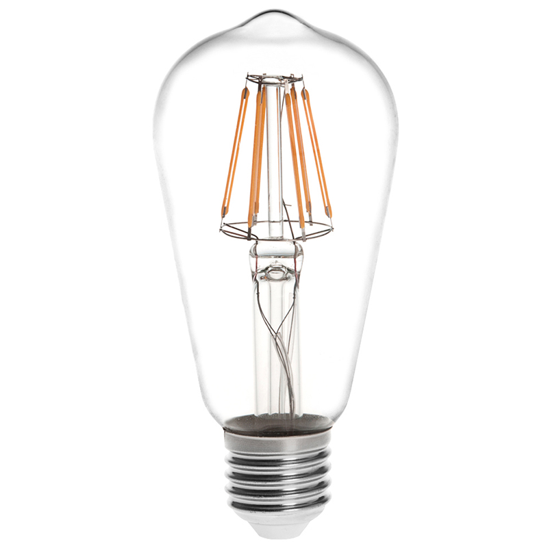 ST18 E26/E27 6W LED Vintage Antik Glühfaden Glühbirne, 60W Äquivalent, 4er Pack