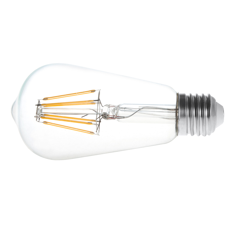 ST18 E26/E27 6W LED Vintage Antik Glühfaden Glühbirne, 60W Äquivalent, 4er Pack