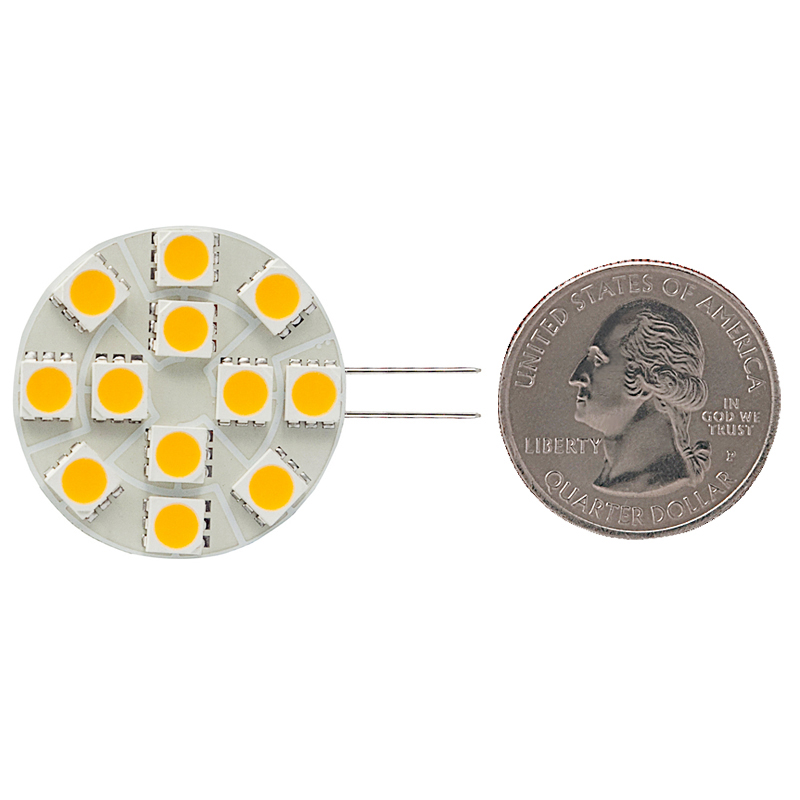 AC10-18V/DC10-30V, Side Pin JC G4 LED-Glühbirne, 2.4 Watt, 20-W-Äquivalent, 5er-Pack AC10-18V/DC10-30V, Side Pin JC G4 LED-Glühbirne, 2.4 Watt, 20-W-Äquivalent, 5er-Pack