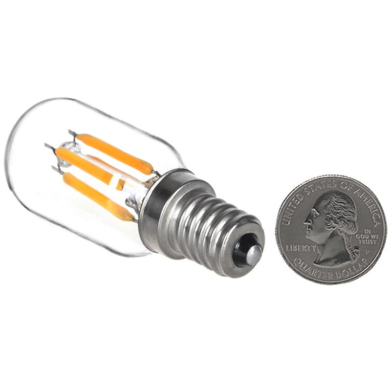 T22 E12 Kandelabersockel 2W LED Vintage Antik-Glühfaden-Glühbirne, 25W-Äquivalent, 4er-Pack T22 E12 Kandelabersockel 2W LED Vintage Antik-Glühfaden-Glühbirne, 25W-Äquivalent, 4er-Pack