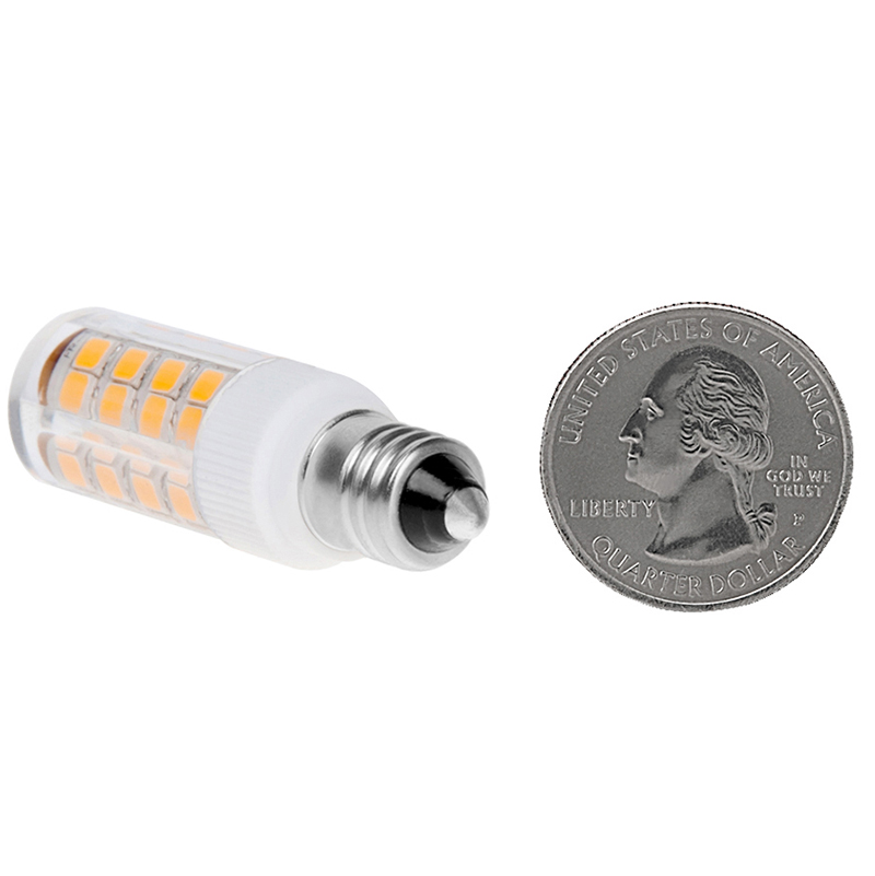 AC100-130V, T3 E12 Kandelaber-Sockel-LED-Glühbirne, 3.5 Watt, 35-W-Äquivalent, 5er-Pack AC100-130V, T3 E12 Kandelaber-Sockel-LED-Glühbirne, 3.5 Watt, 35-W-Äquivalent, 5er-Pack