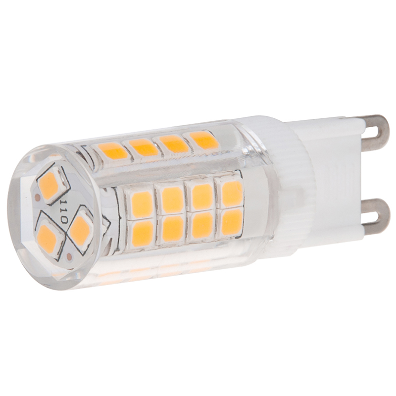 AC100–130 V/220–240 V, T4-G9-LED-Glühbirne, 3.5 Watt, 40-W-Äquivalent, 5er-Pack AC100–130 V/220–240 V, T4-G9-LED-Glühbirne, 3.5 Watt, 40-W-Äquivalent, 5er-Pack