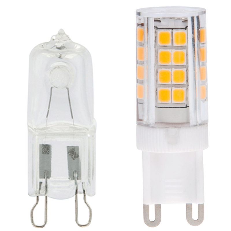 AC100–130 V/220–240 V, T4-G9-LED-Glühbirne, 3.5 Watt, 40-W-Äquivalent, 5er-Pack AC100–130 V/220–240 V, T4-G9-LED-Glühbirne, 3.5 Watt, 40-W-Äquivalent, 5er-Pack