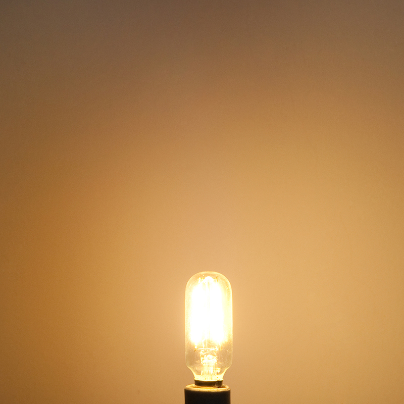 T8 E12 2W LED Vintage Antik-Glühfaden-Glühbirne, 25W-Äquivalent, 4er-Pack T8 E12 2W LED Vintage Antik-Glühfaden-Glühbirne, 25W-Äquivalent, 4er-Pack