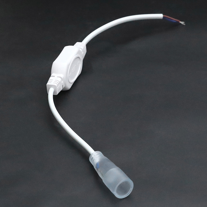 360 degree round 16mm High voltage End Fast Connector For LED neon Strip Ligths