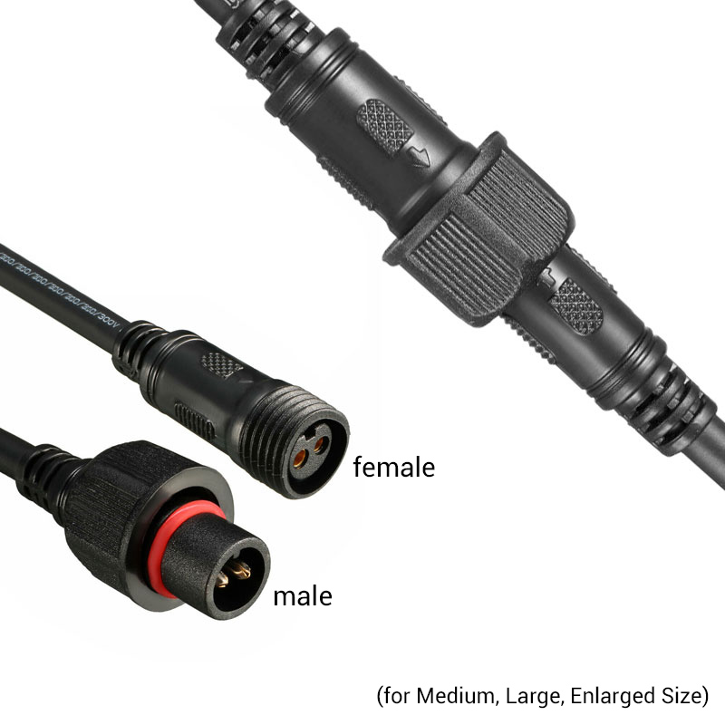 4 Pin Waterproof Connector Extension Cord For IP68 LED Strip Lights 4 Pin Waterproof Connector Extension Cord For IP68 LED Strip Lights