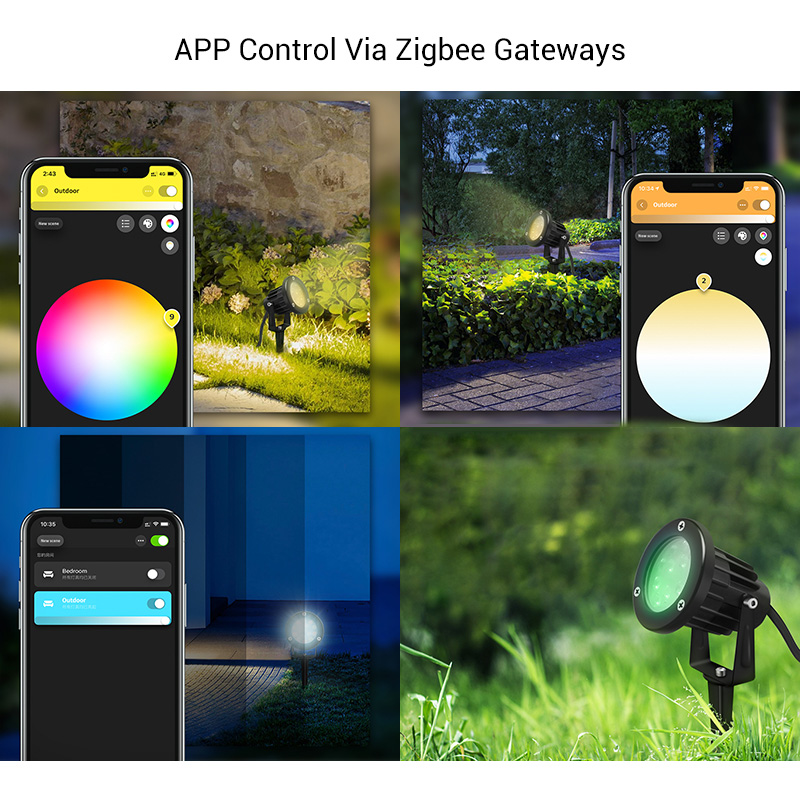 Gledopto Zigbee & RF Niederspannung 24V LED Landschaftsscheinwerfer RGB+CCT 7W GL-G-003P Gledopto Zigbee & RF Niederspannung 24V LED Landschaftsscheinwerfer RGB+CCT 7W GL-G-003P