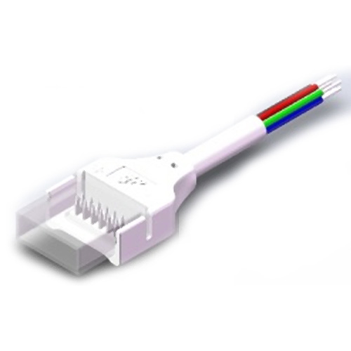 6 Conductor Waterproof Connector Wire to Board Cable For RGBWW SMD Led Strip