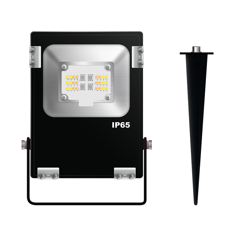 Gledopto Zigbee & RF 12V Low Voltage LED Landscape Flood Lights 10W RGB+CCT GL-FL-001P